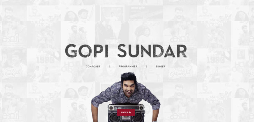 Music director Gopi Sundar launches his website