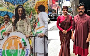 India Day parade Kamal Haasan Surthi Haasan