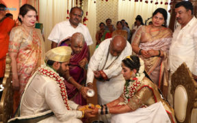 HD Kumarasamy's Son Nikhil Kumaraswamy Wedding Stills